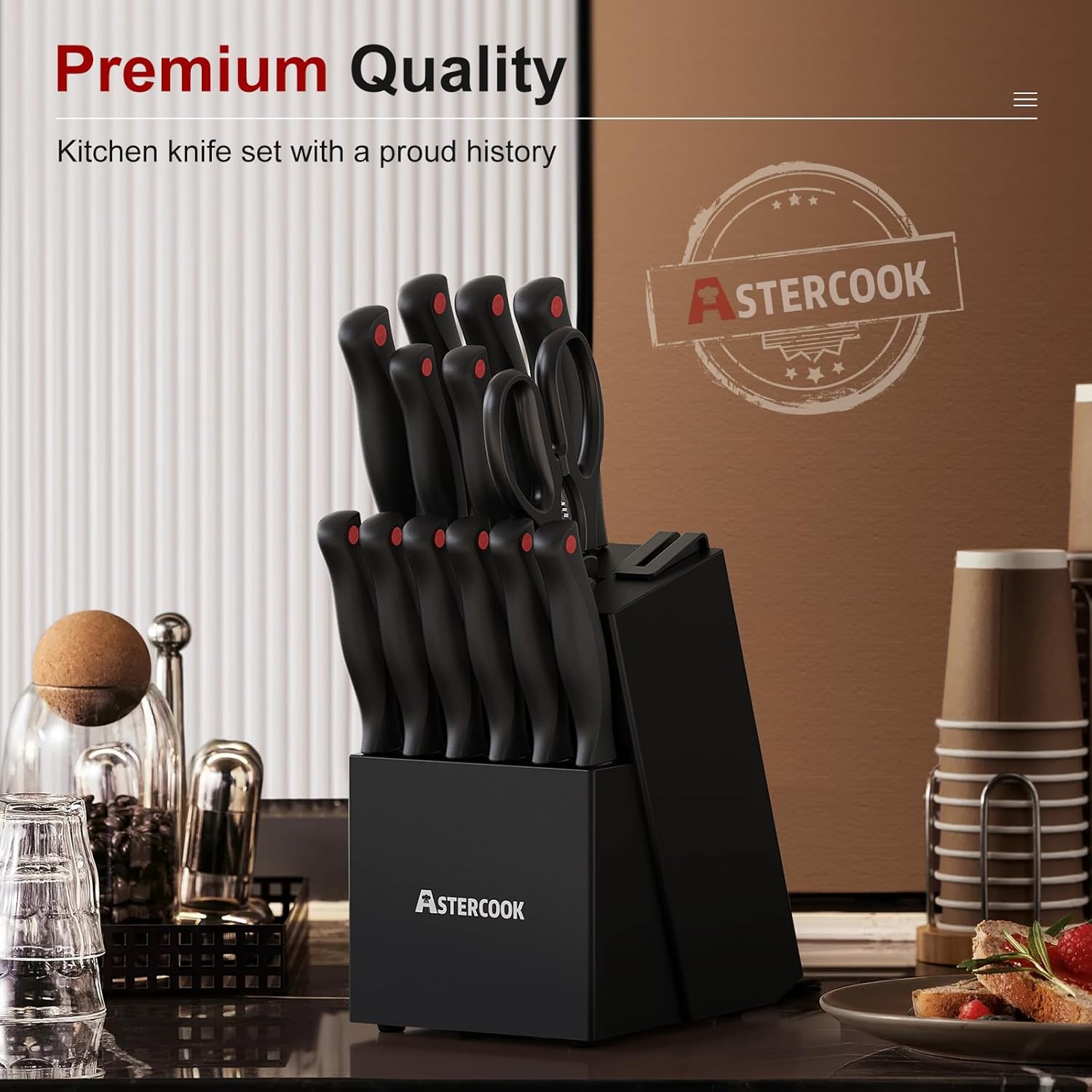 Ultimate 15-Piece Knife Collection for Home Kitchen