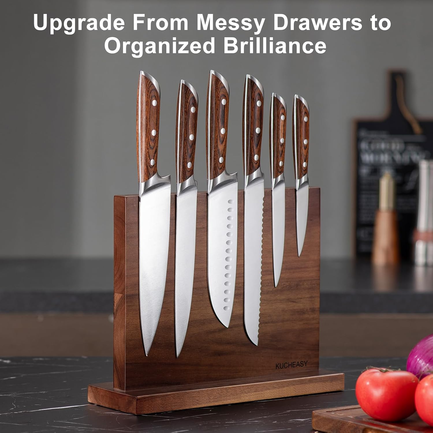 A Magnetic Knife Holder That Makes Storing Your Knives a breeze