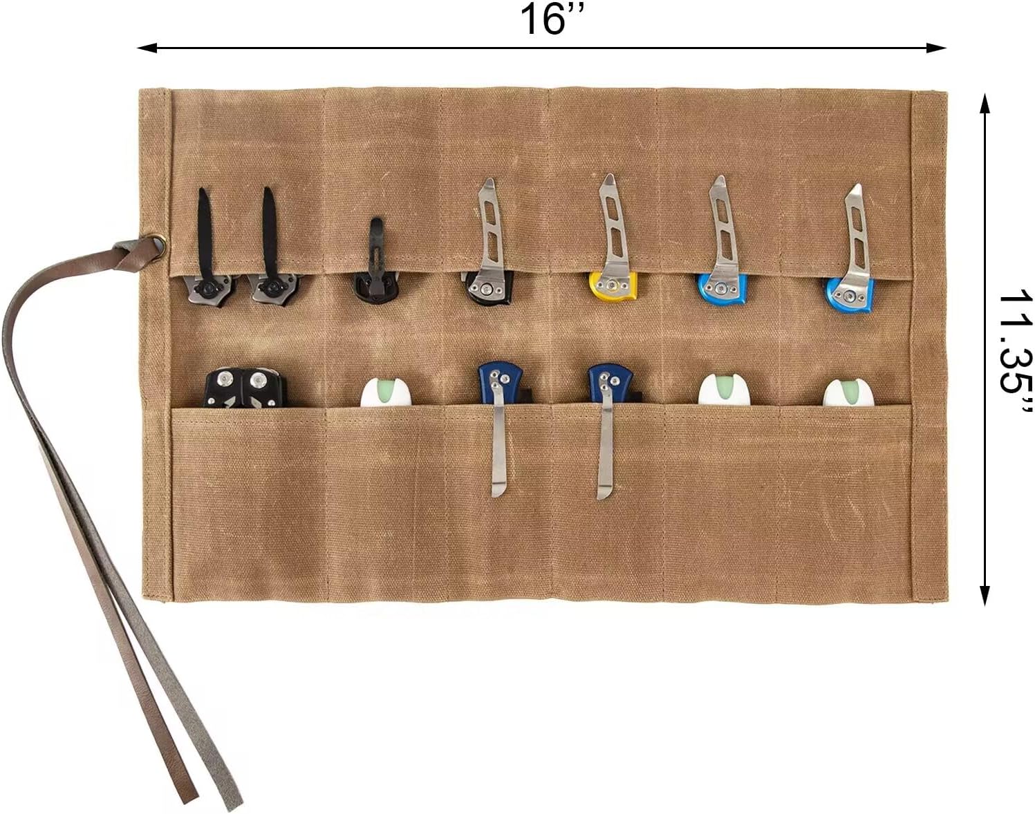 12 Slot Minimalist Folding Knife Holder