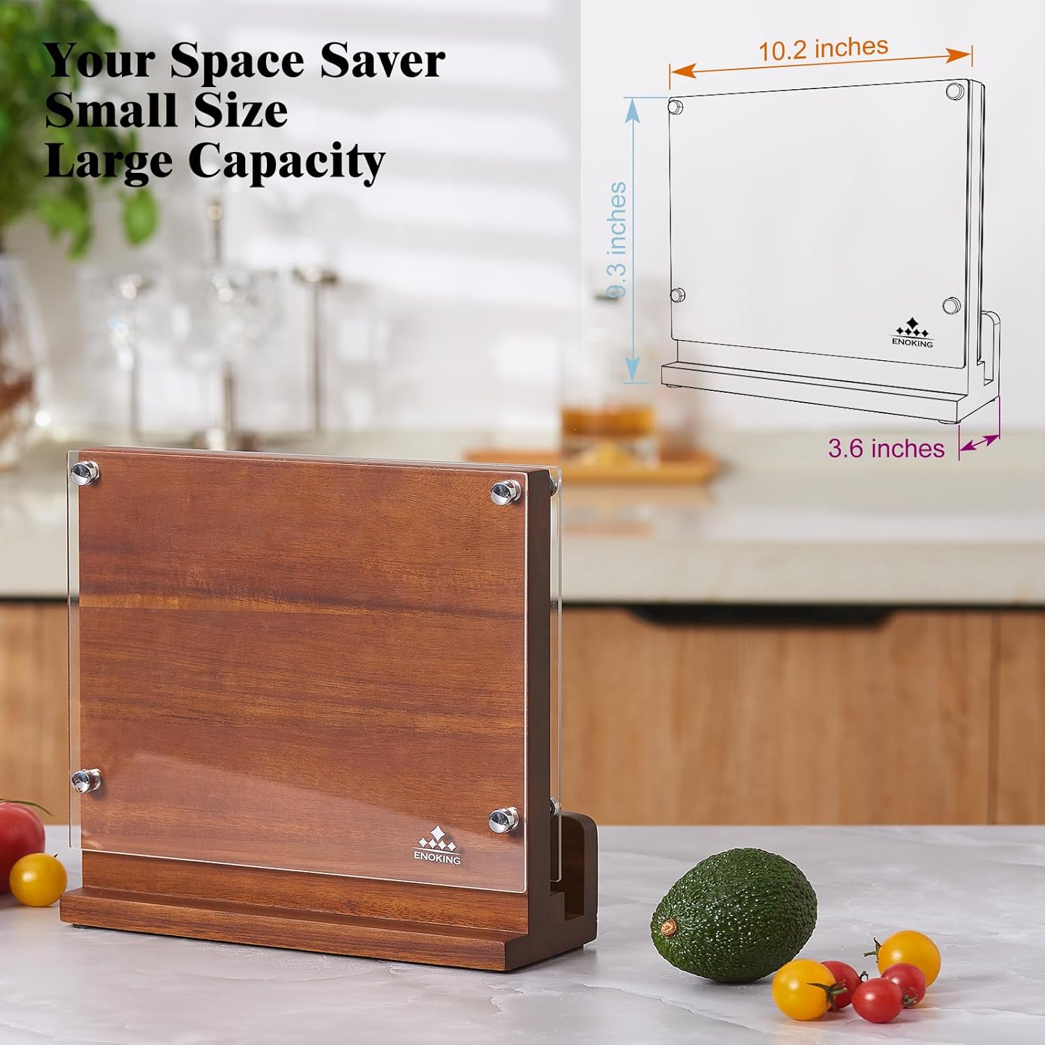 Magnetic Kitchen Knife Block Durable Safe Kitchen Organizer