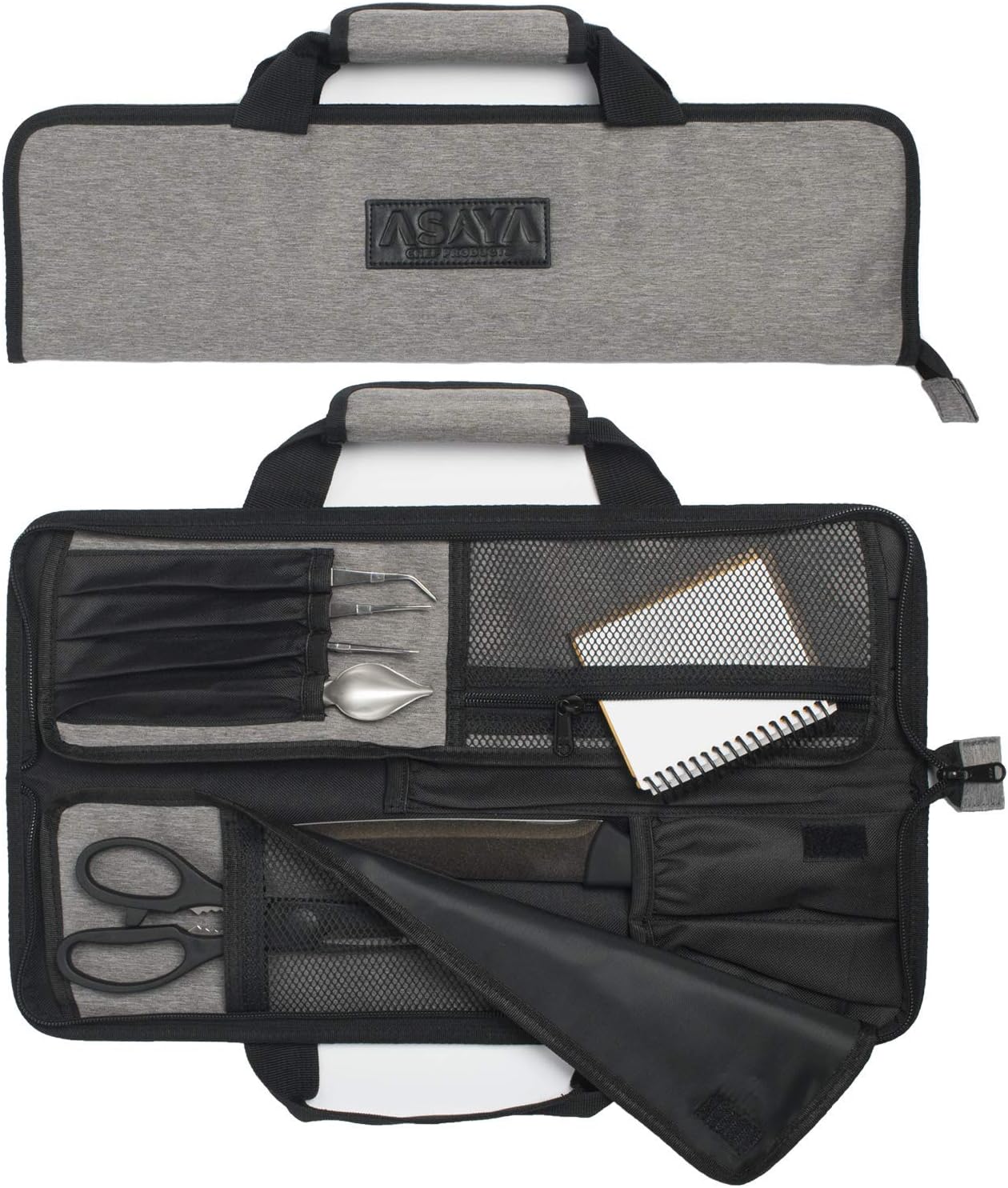 Asaya Chef Knife Roll Bag - 12 Pockets for Easy Storage