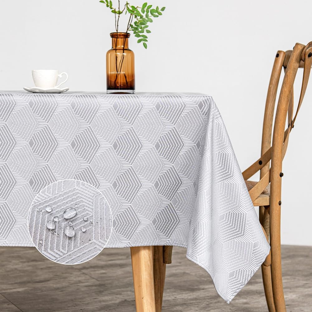 GOLD SAIL - Geometric Grey Tablecloth