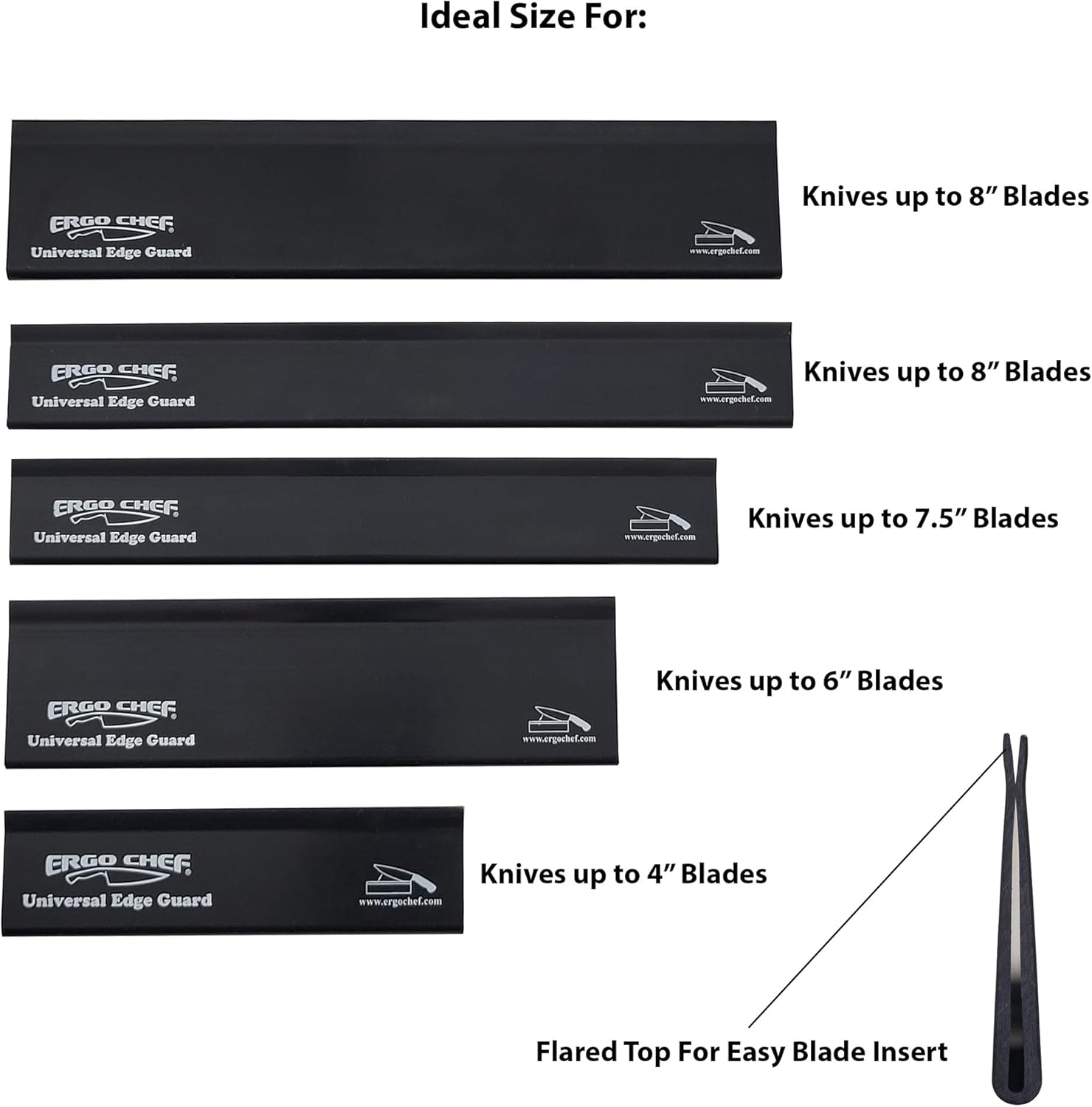 Ergo Chef 5-Piece Universal Knife Edge Guard Set