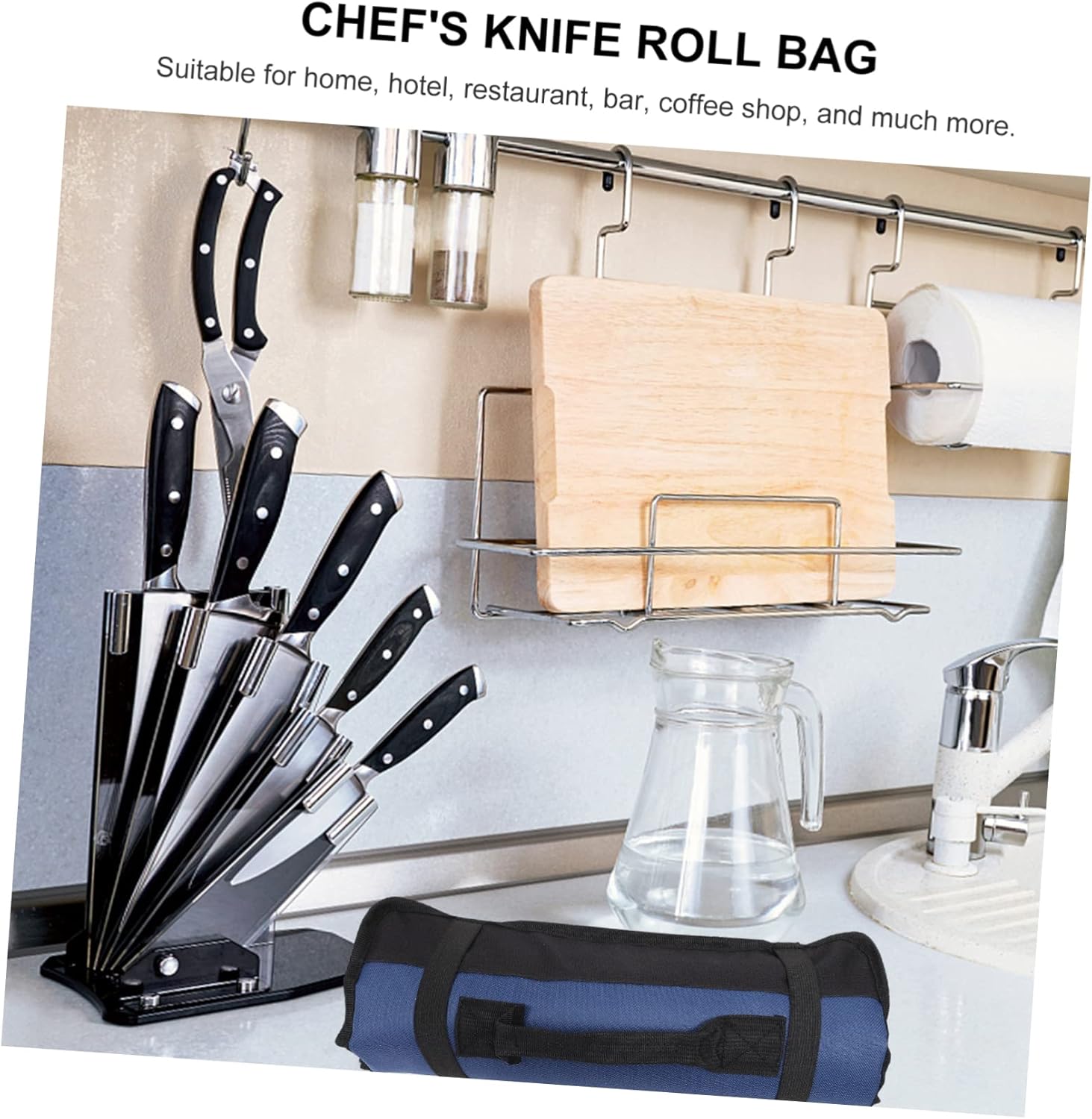 VINTORKY Chef Knife Storage Case 22 Pockets