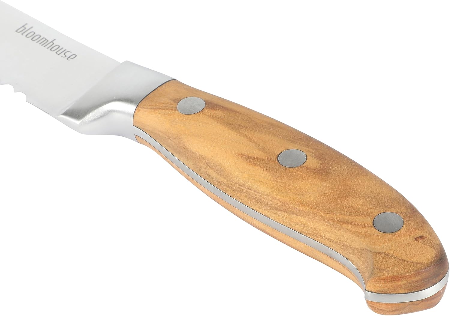 Bloomhouse Italian Olive Wooden Knife Block Set