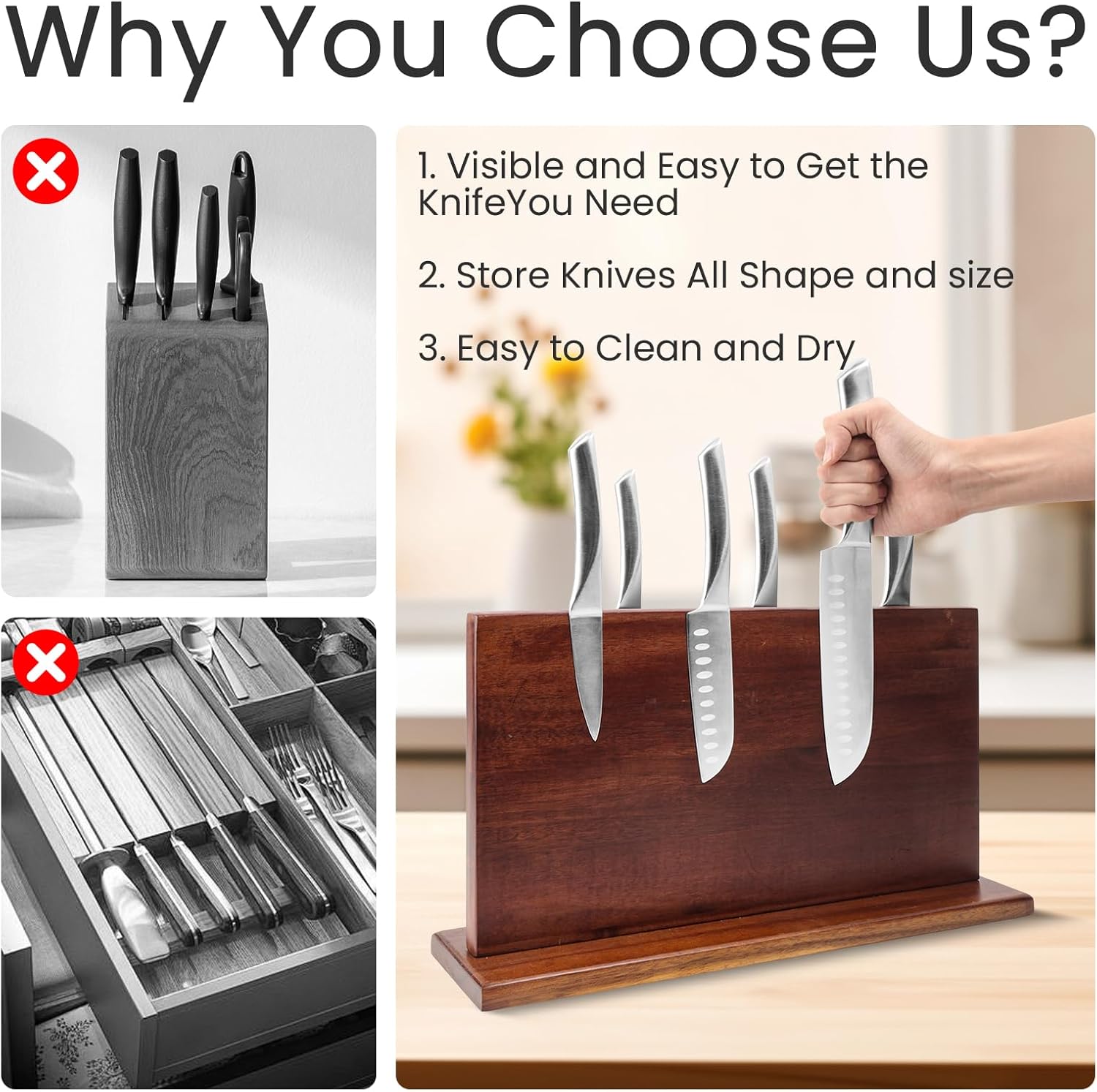 DAWNTREES Magnetic Knife Holder