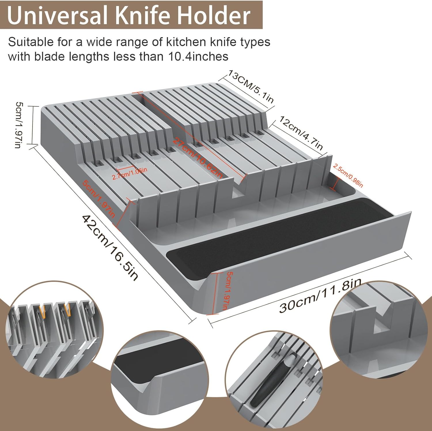 NIUXX Knife Organizer Large Capacity