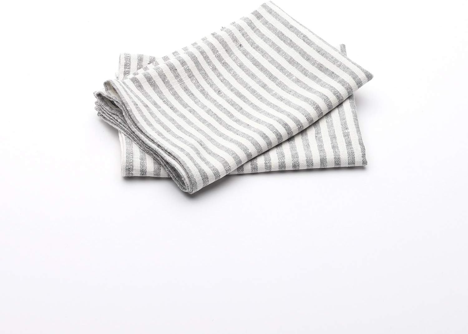 Set of 2 Graphite Linen Tea Towels 18 x 26