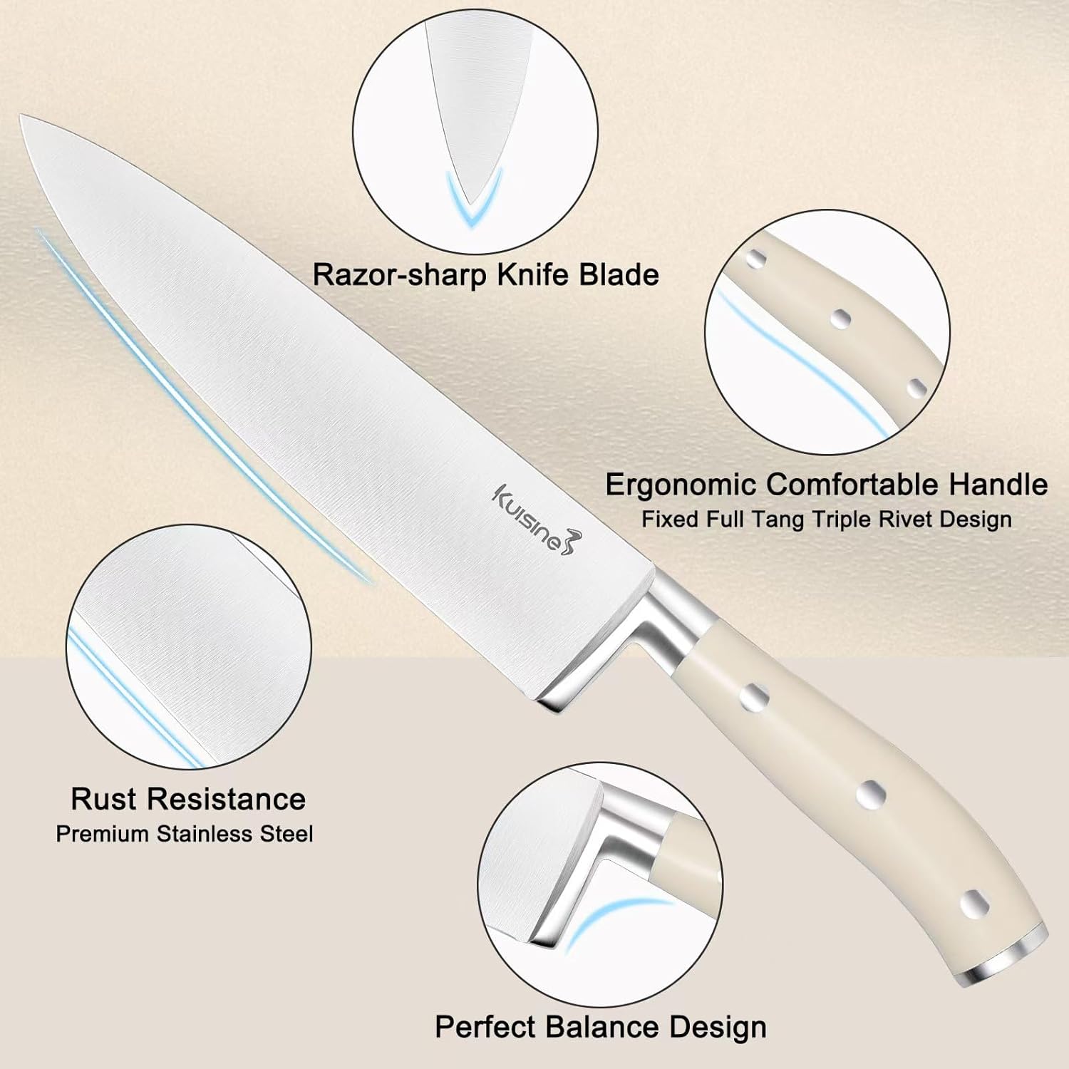 15-Piece Chef Knife Set