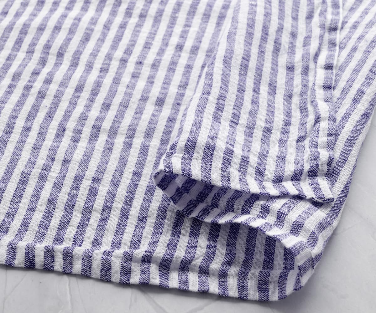 All Cotton and Linen Blue Kitchen Towels