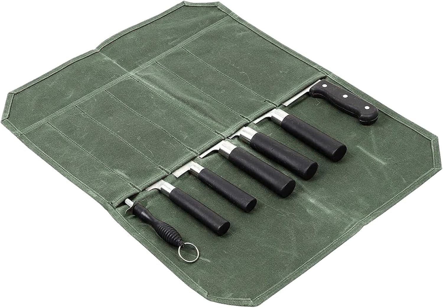 Portable Chef Knife Roll Bag OD Green