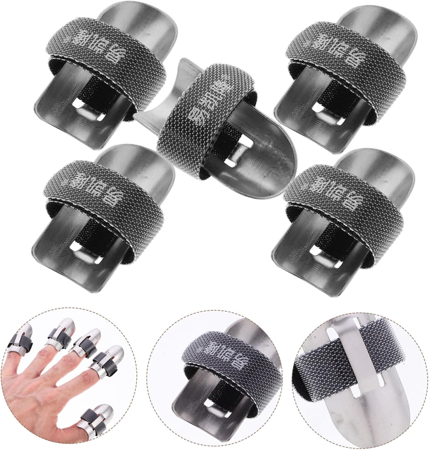 Childweet 5-Piece Stainless Steel Finger Guards for Kitchen Safety