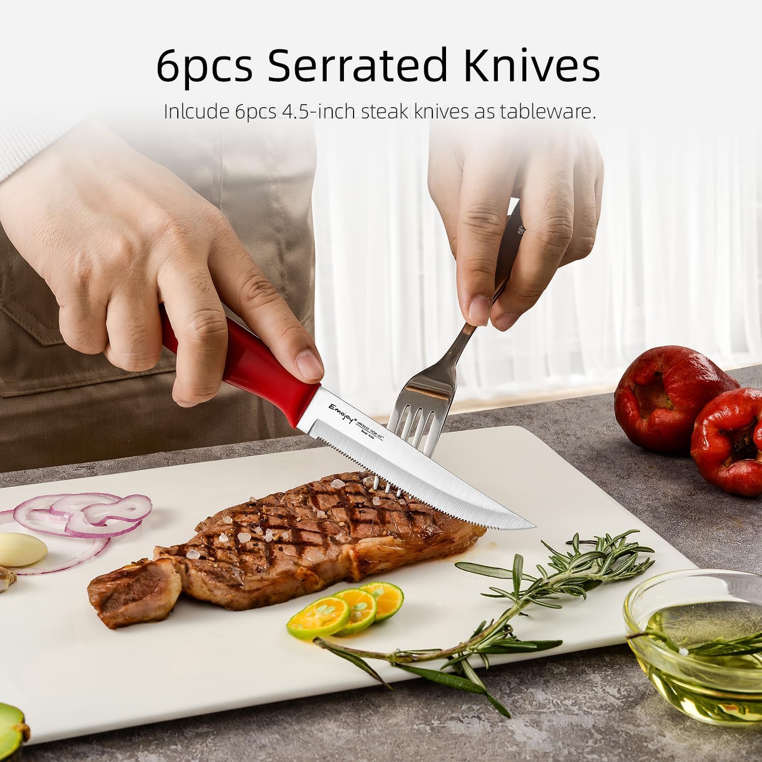 15-Piece Kitchen Knife Set with Premium stainless steel and Sharp Knives