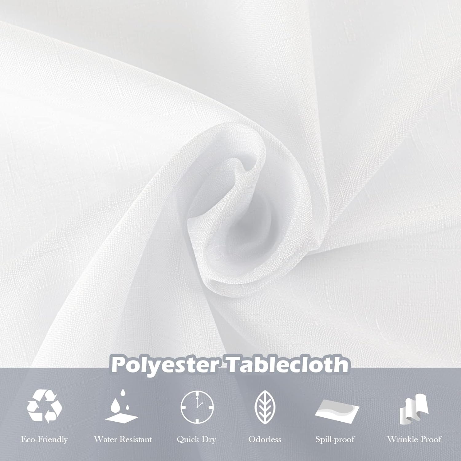 Qidordour Round Dining Tablecloth 60 inch