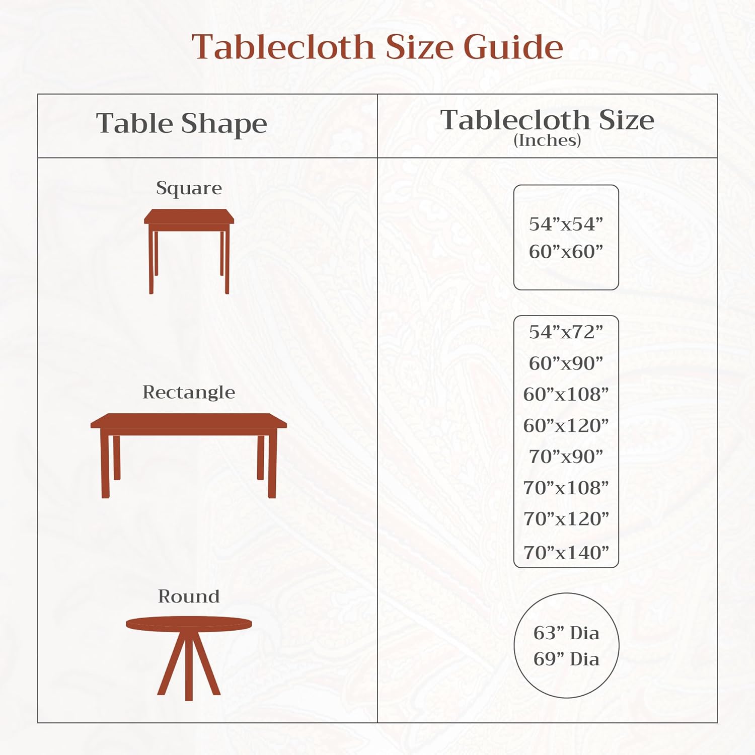 Maison dHermine 60x120 Rectangle Tablecloth Cotton