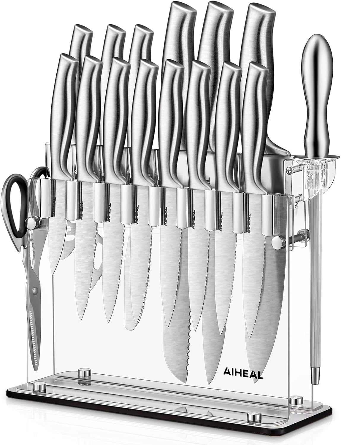 Aiheal Premium 17-Piece All-Purpose Knife Set