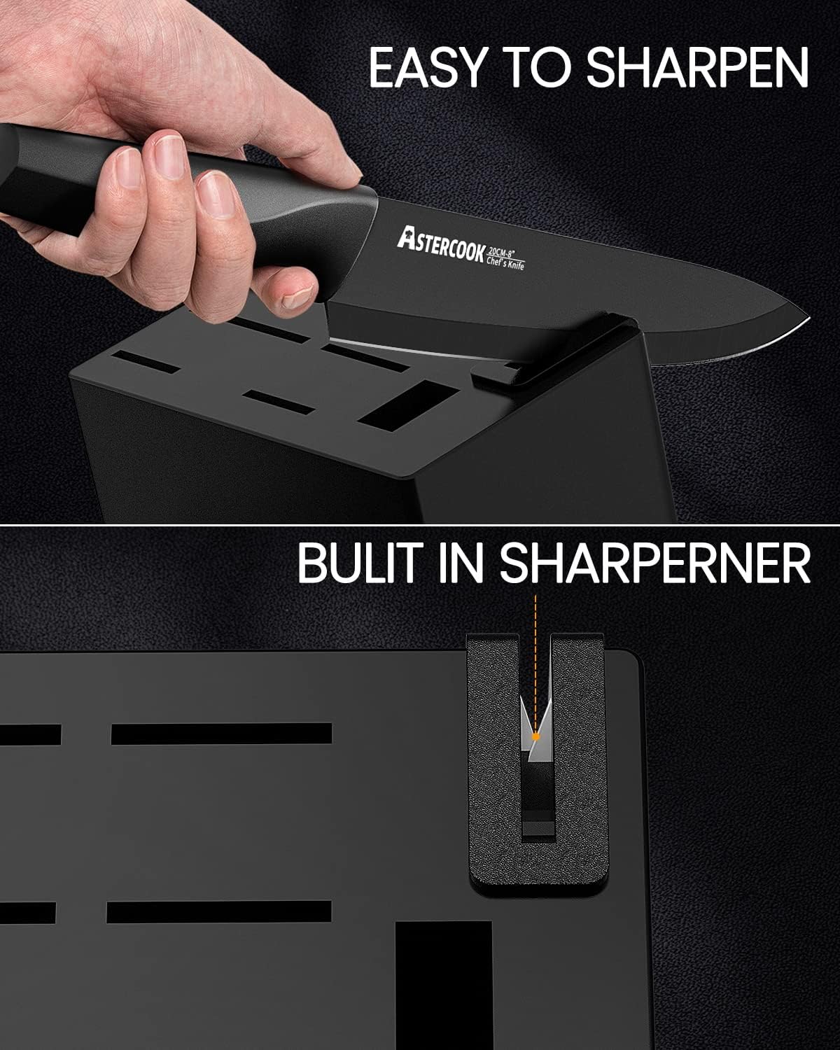 Astercook 15-Piece Knives Set