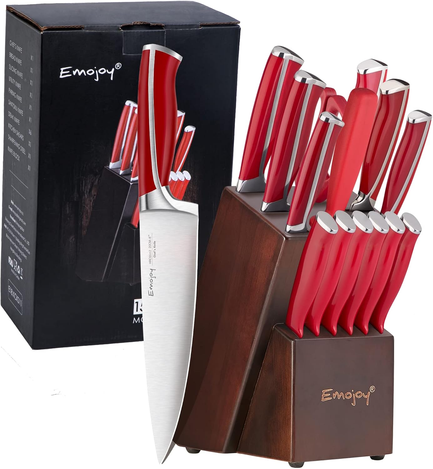 15-Piece Kitchen Knife Set with Premium stainless steel and Sharp Knives