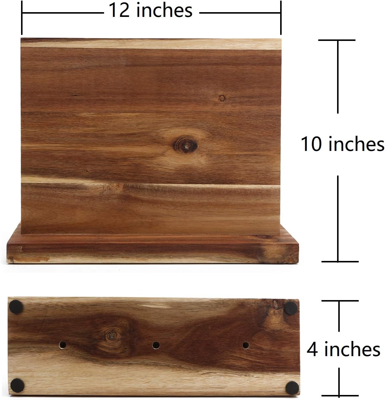 Resafy Magnetic Knife Block Acacia Wood