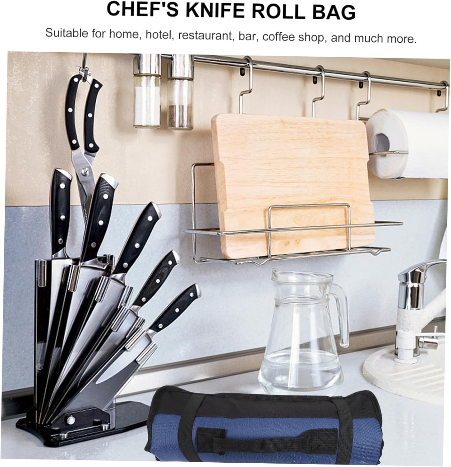 PRETTYZOOM 22 Roll Bag and Versatile Cutter Holder for Kitchen Organization