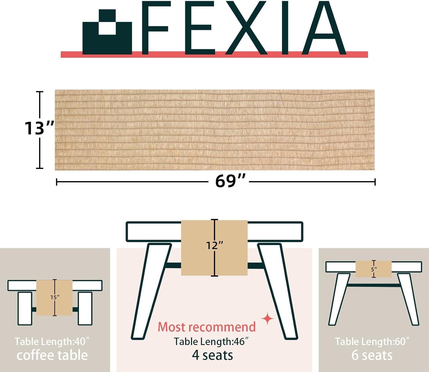 FEXIA Boho Table Runner