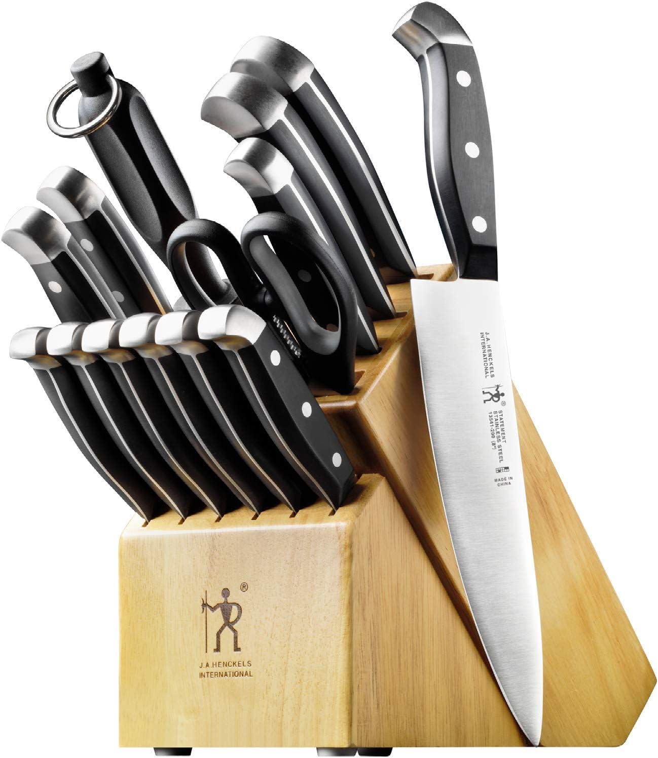HENCKELS Premium 15-Piece Knife Set with Professionals Choice