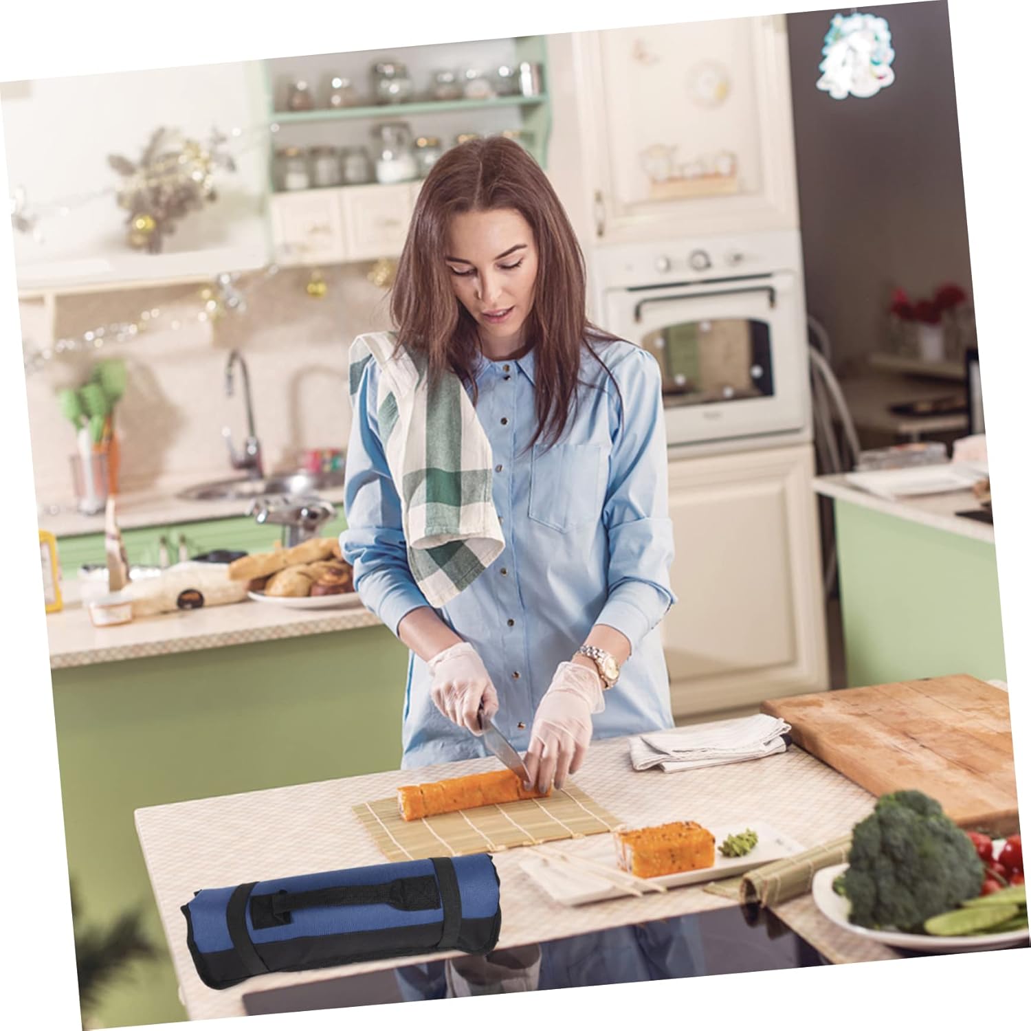 SHOWERORO 22 Slots Portable Chef Knife Holder