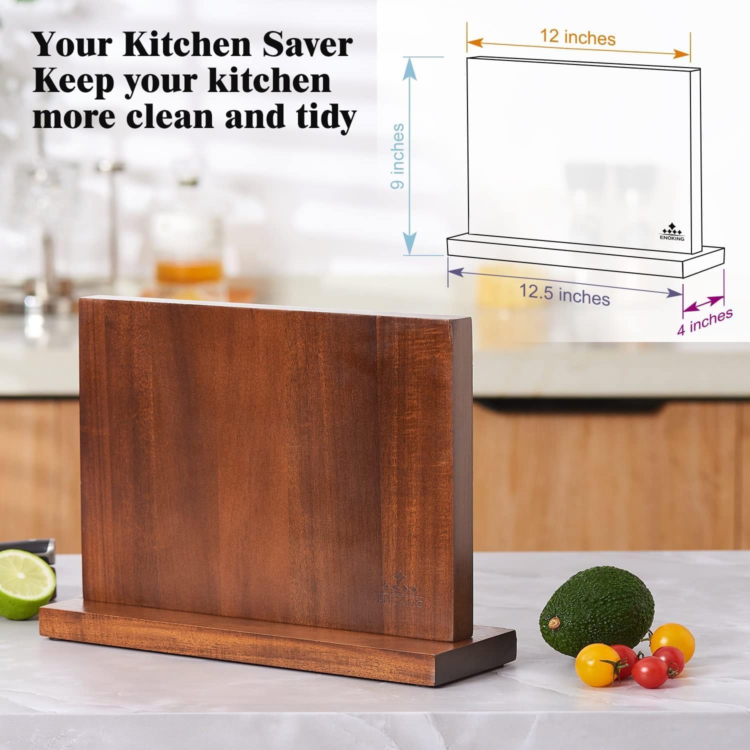 Magnetic Knife Block for Home Kitchen
