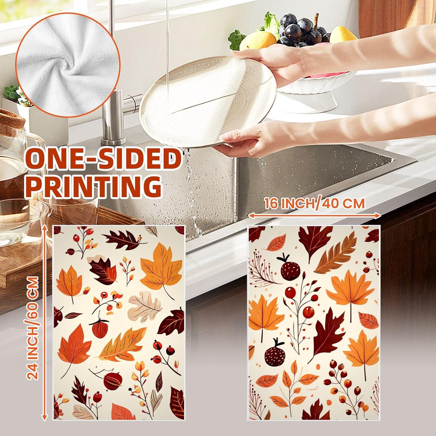 Rustic Fall Kitchen Towels Set