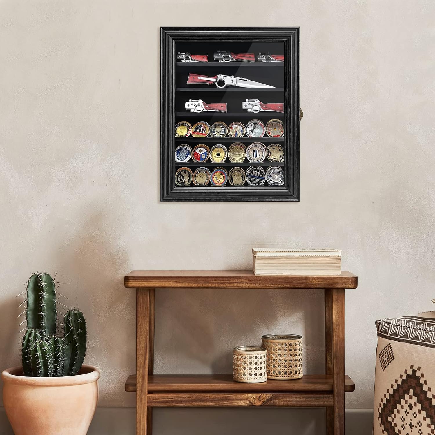 Ultimate Knife Display Case with HD Glass Shelves