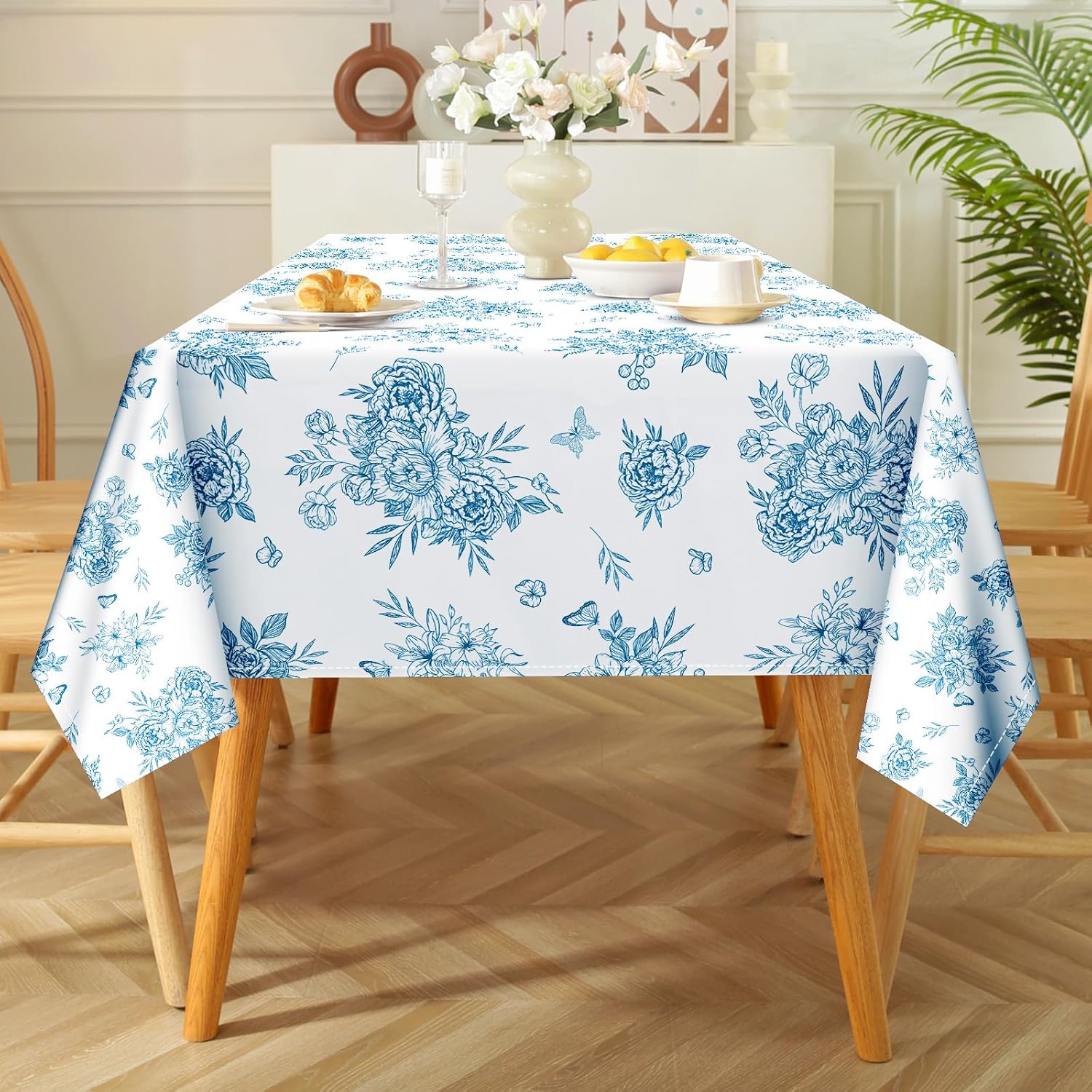 Stylish Rustic Floral Tablecloth for Home Kitchen Use