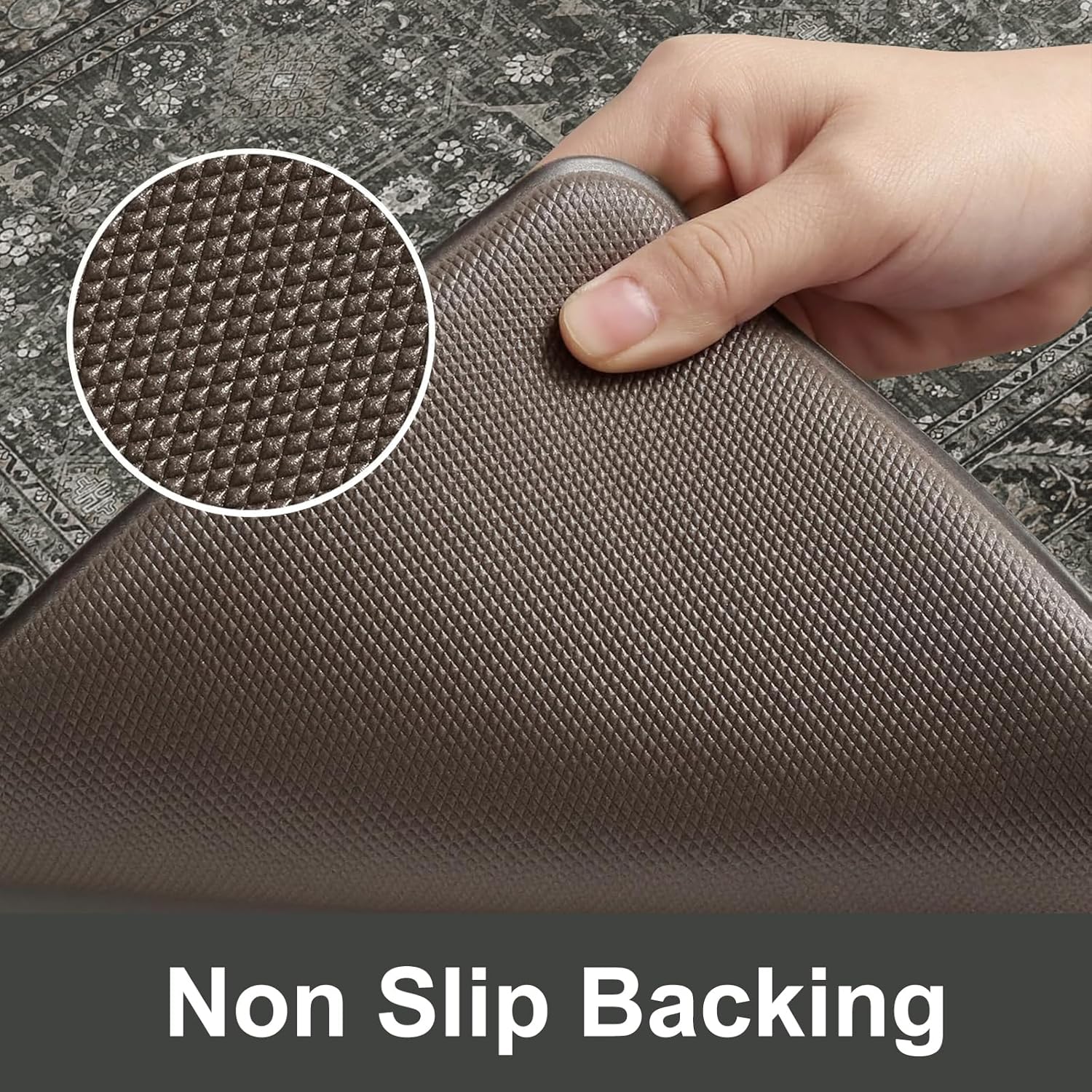 2-Piece Anti-Fatigue Kitchen Rugs Set