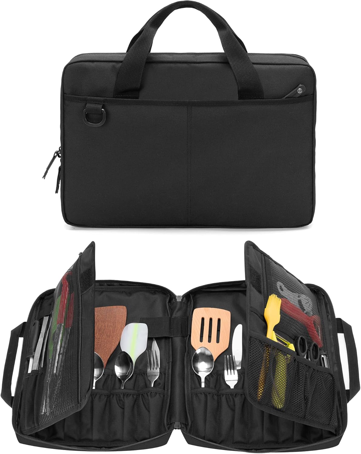 Samdew Chef Knife Bag with 20 Slots and Lockhole 1