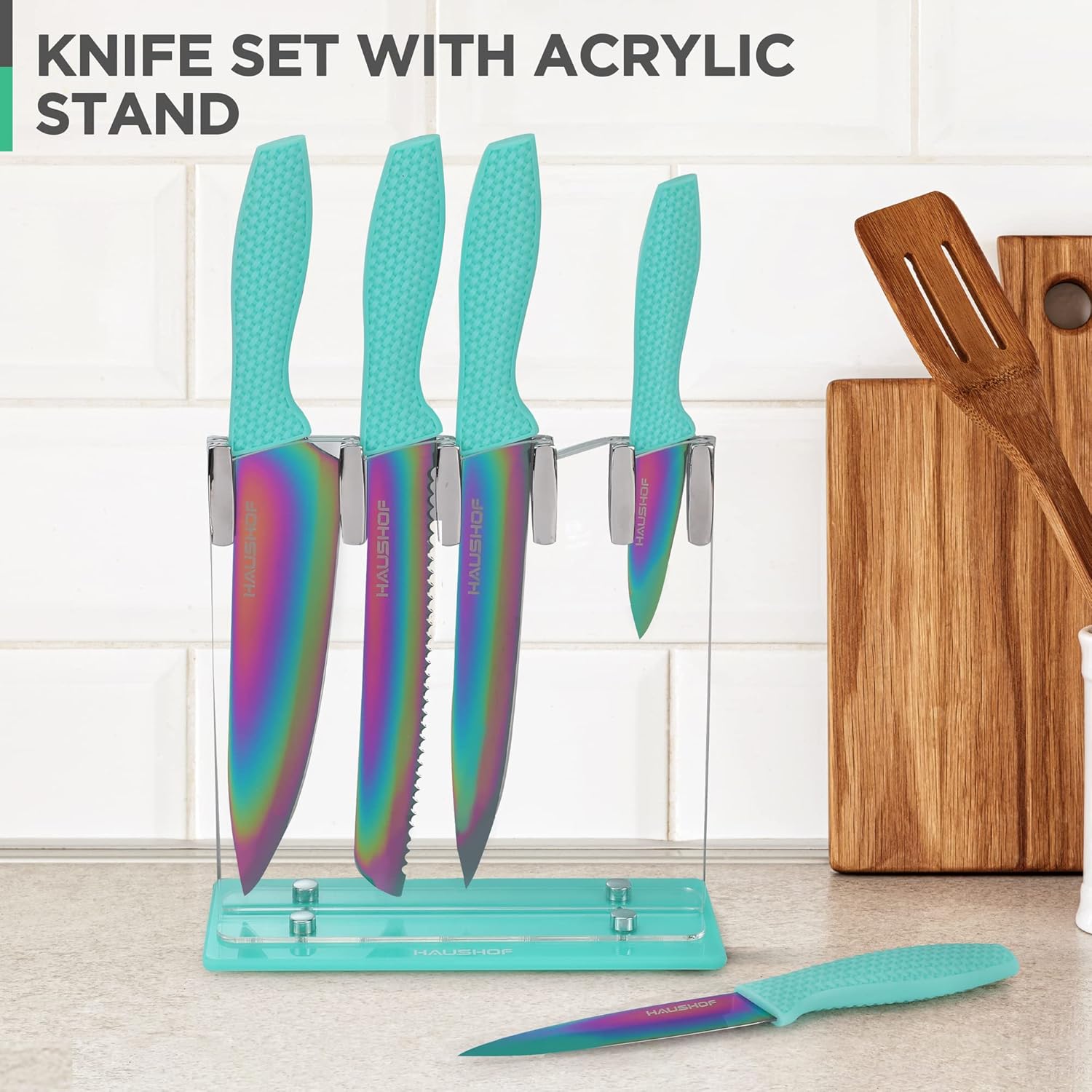 Rainbow Kitchen Knife Set