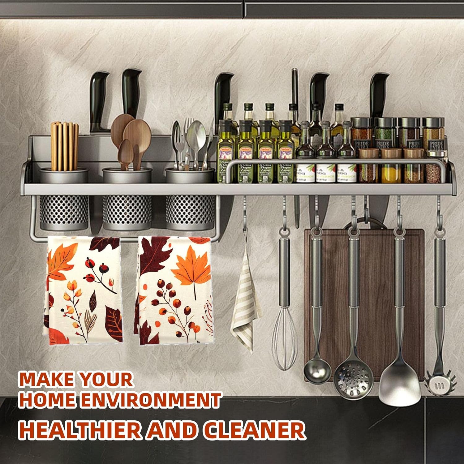 Rustic Fall Kitchen Towels Set