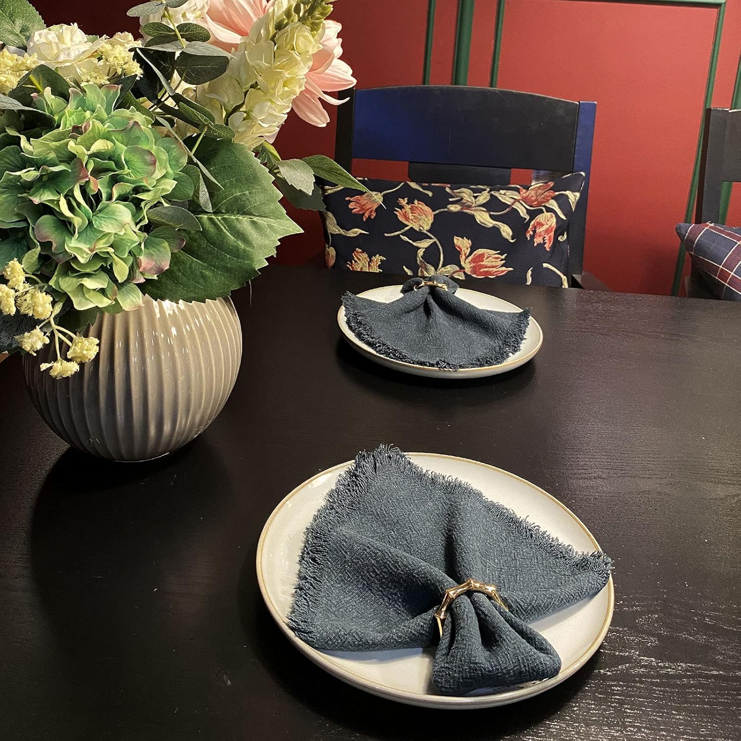 Bamboo Napkin Rings Set 12
