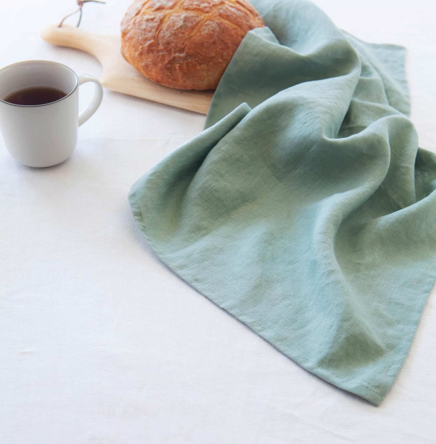Stonewashed Flax Linen Towels 20x27 inches Eco-Soft kitchen tea towels