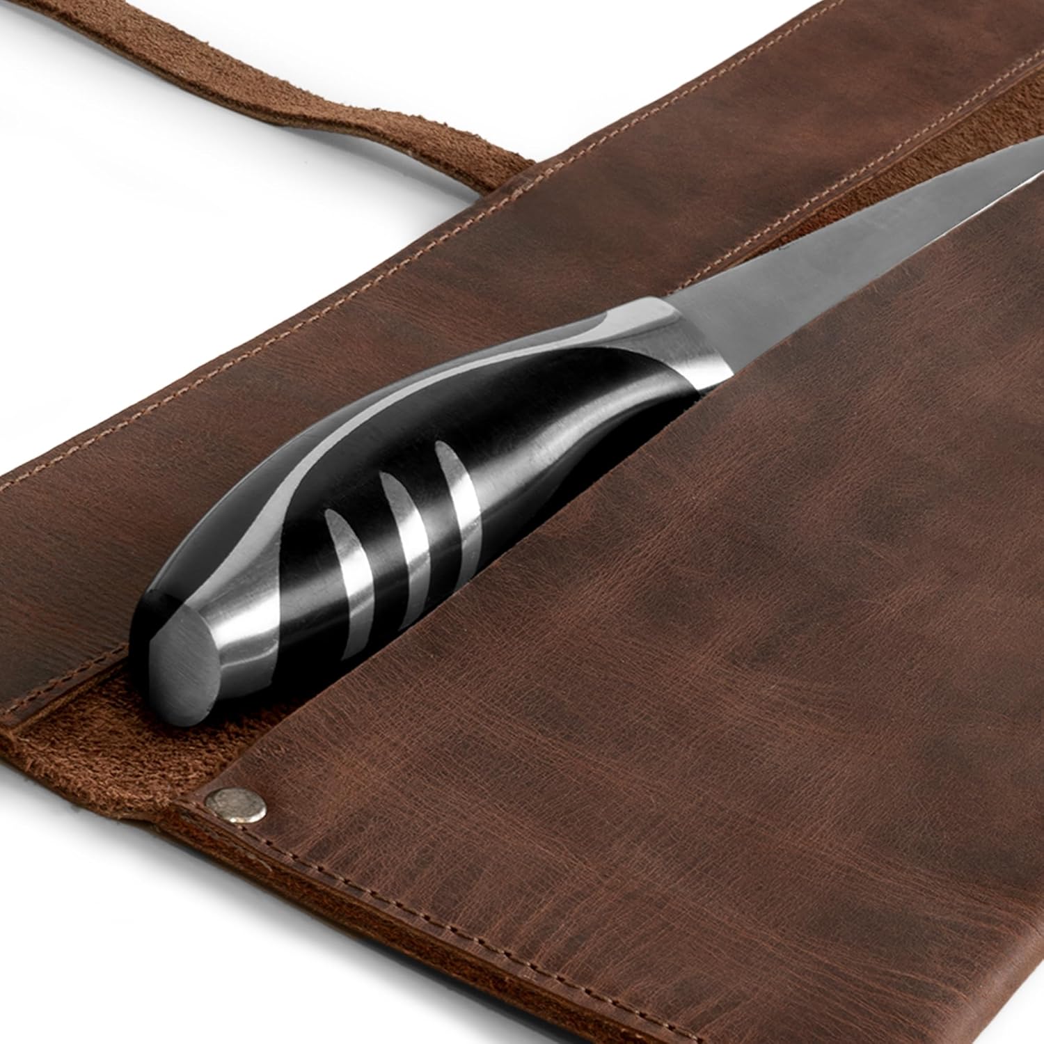 Cast Leather Co Handmade Full Grain Leather Knife Case