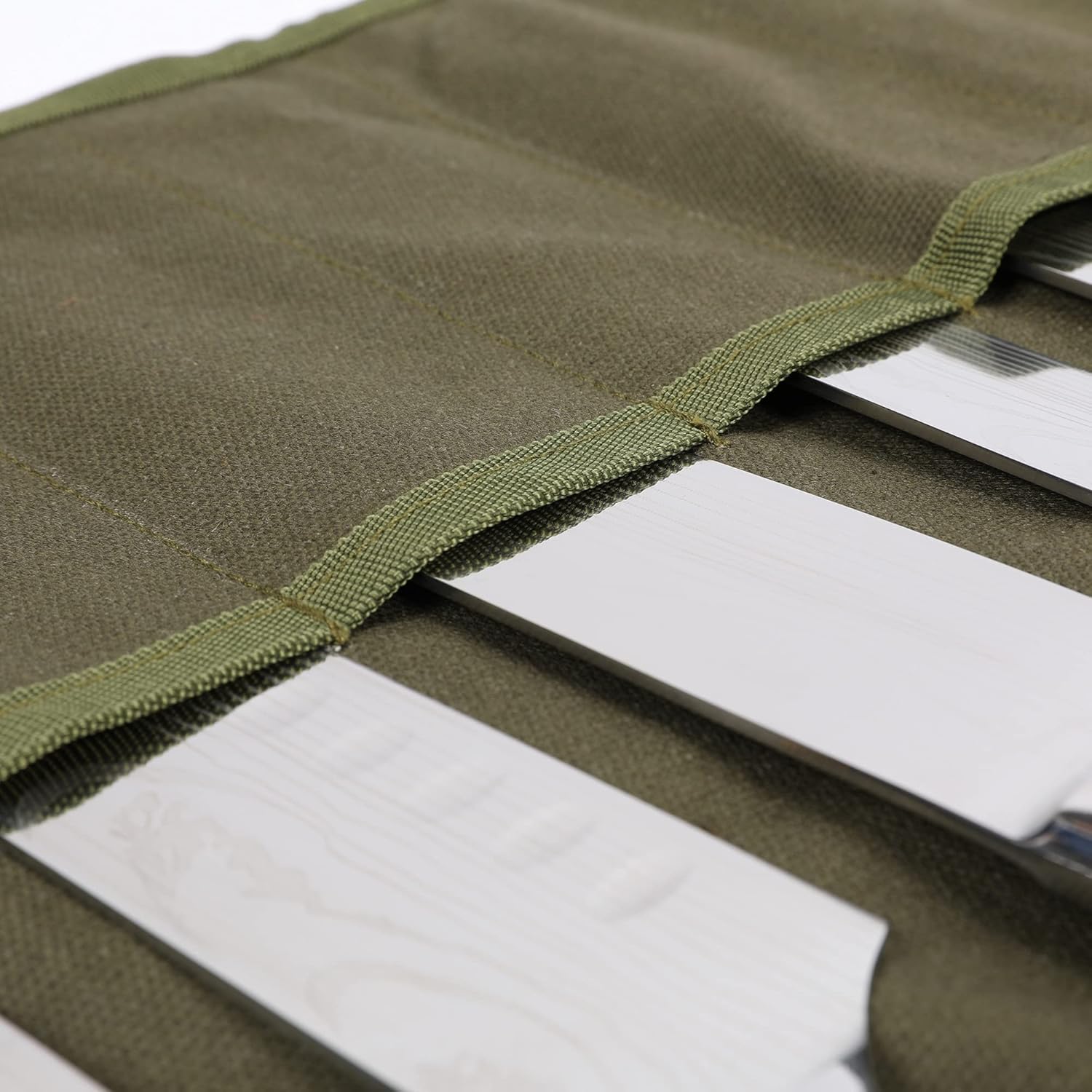 Heavy Duty 16 Oz Waxed Canvas Knife Roll Case