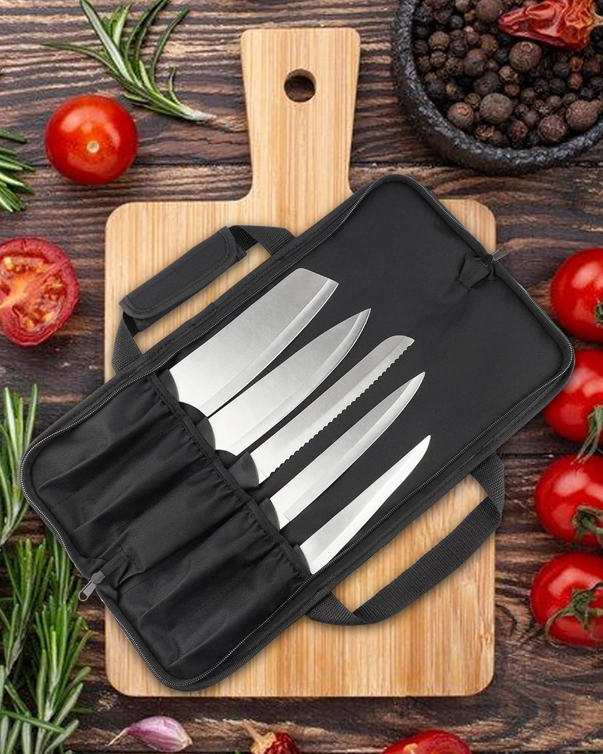 Premium 5-Slot Knife Carry Case