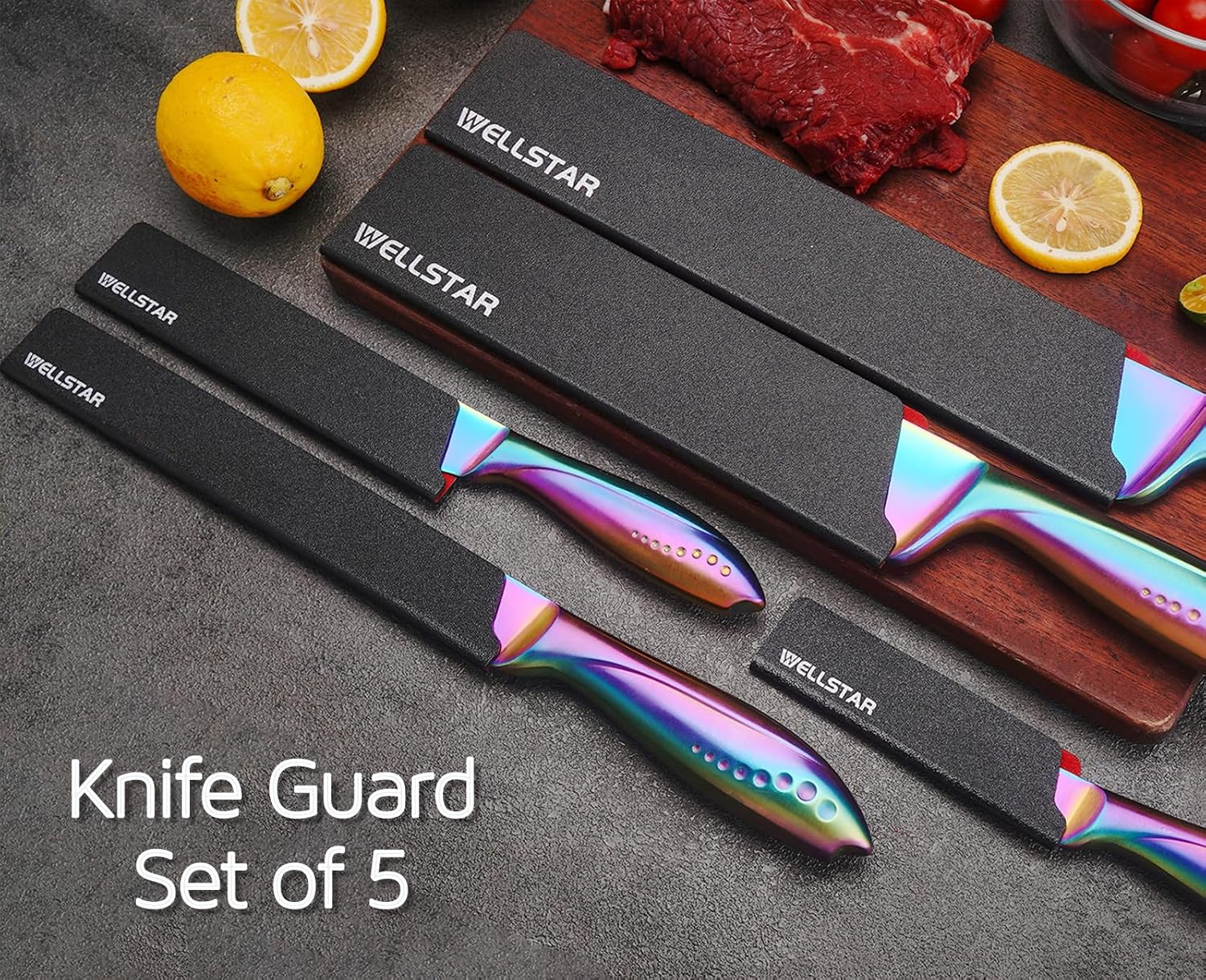 WELLSTAR Knife Edge Guards BPA-Free 5-Piece Set