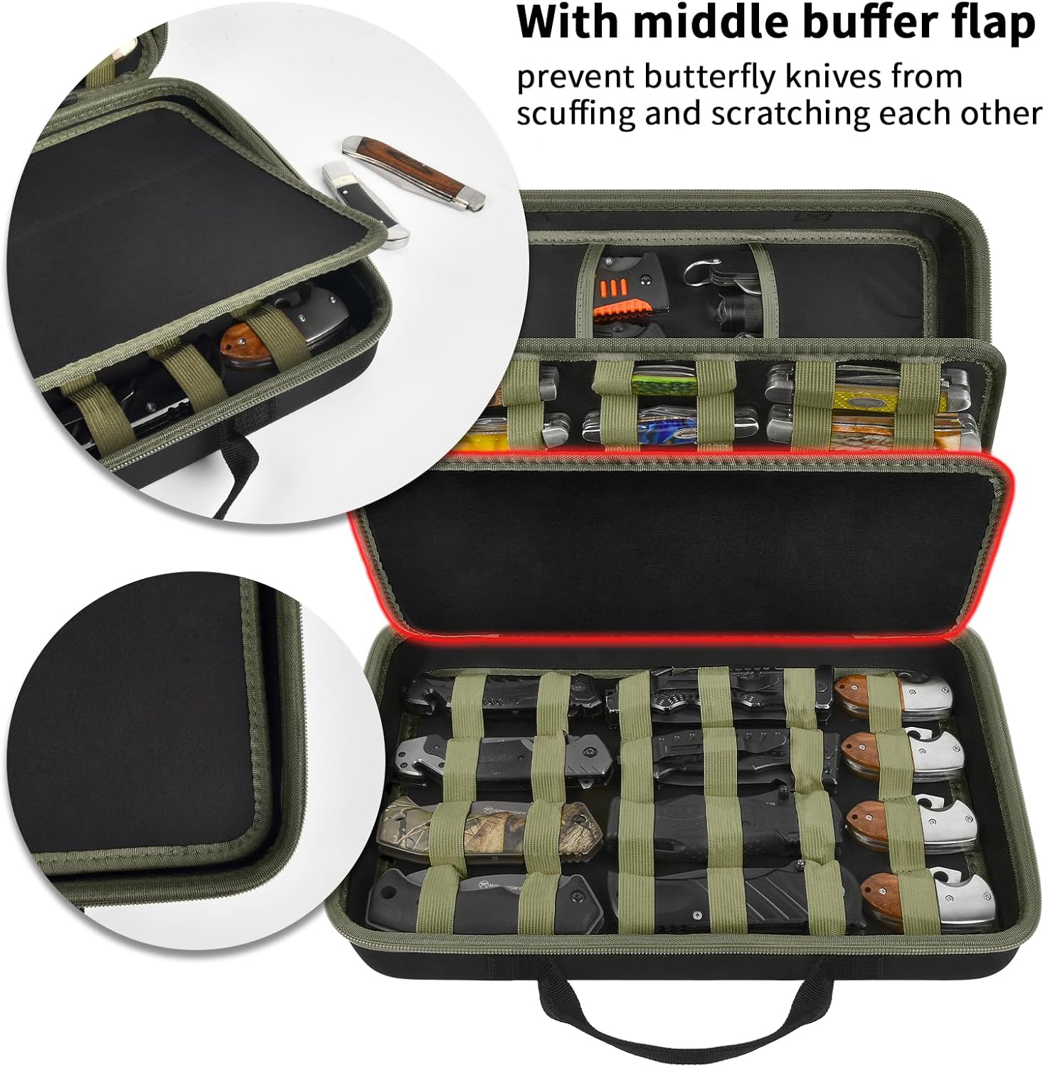 Compact Tactical Knife Storage Case for 48 Pocket Knives