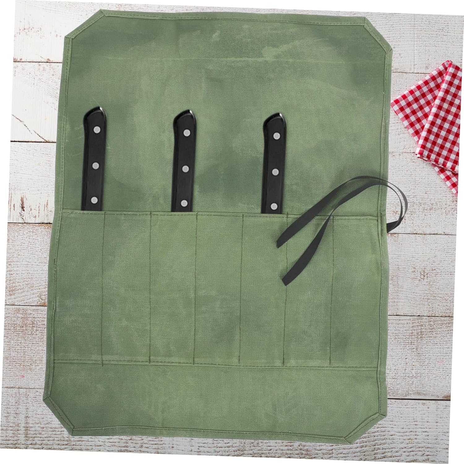 Wet Waxed Canvas Knife Storage Bag Patented Convenient Travel Companion