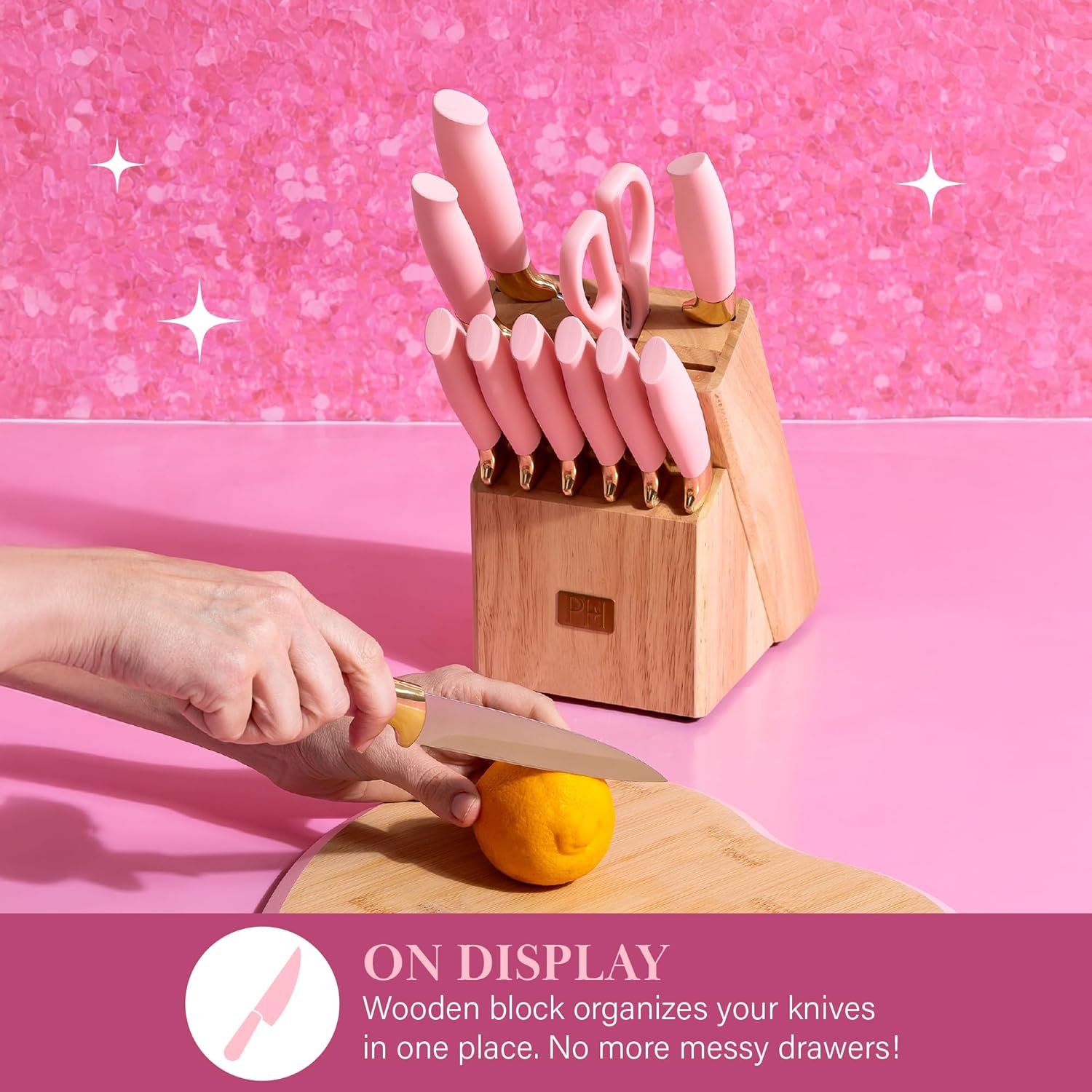 Paris Hilton 12-Piece Knife Set Precision Sharpness and Style