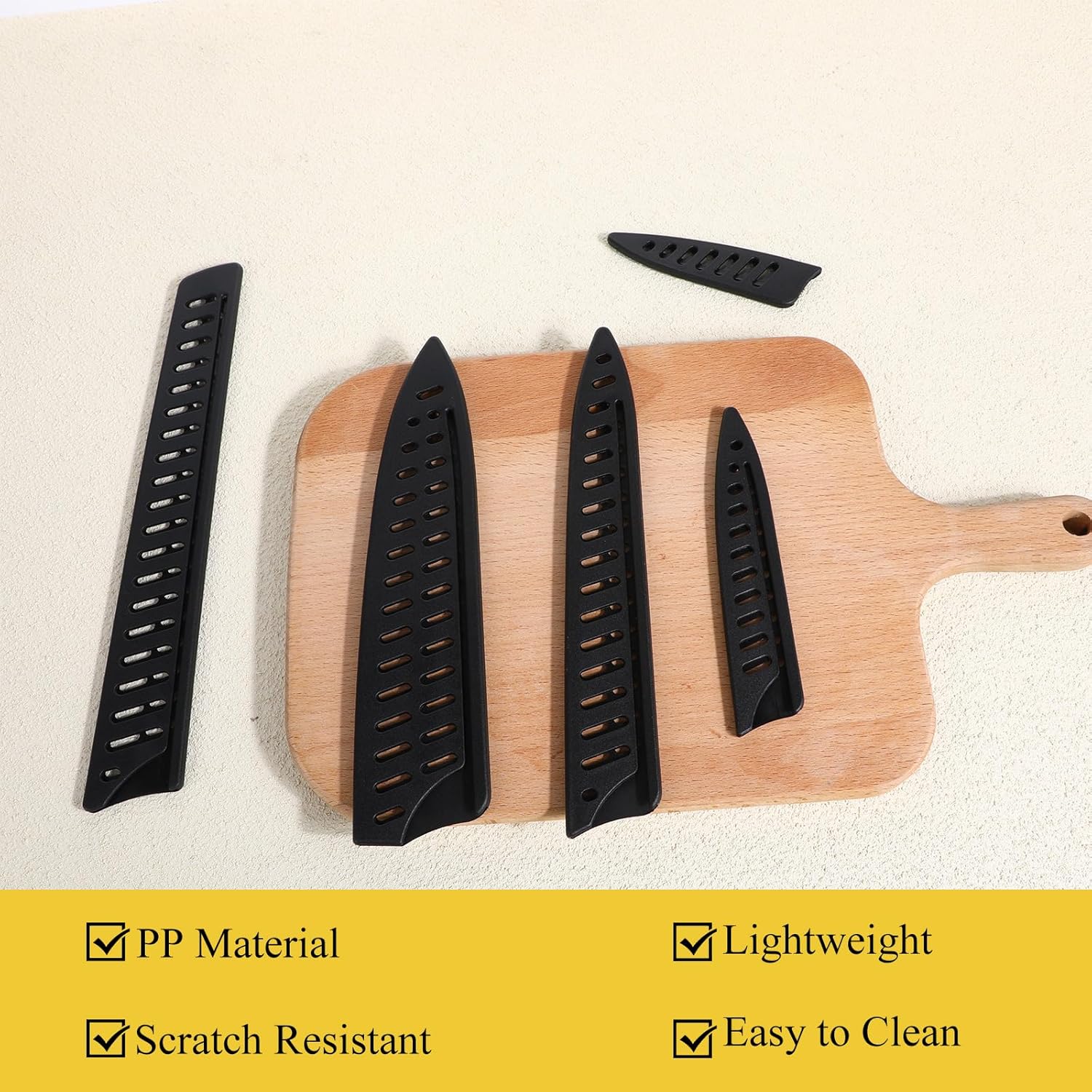 Aeaocvo 5-Piece Kitchen Knife Sheath Set