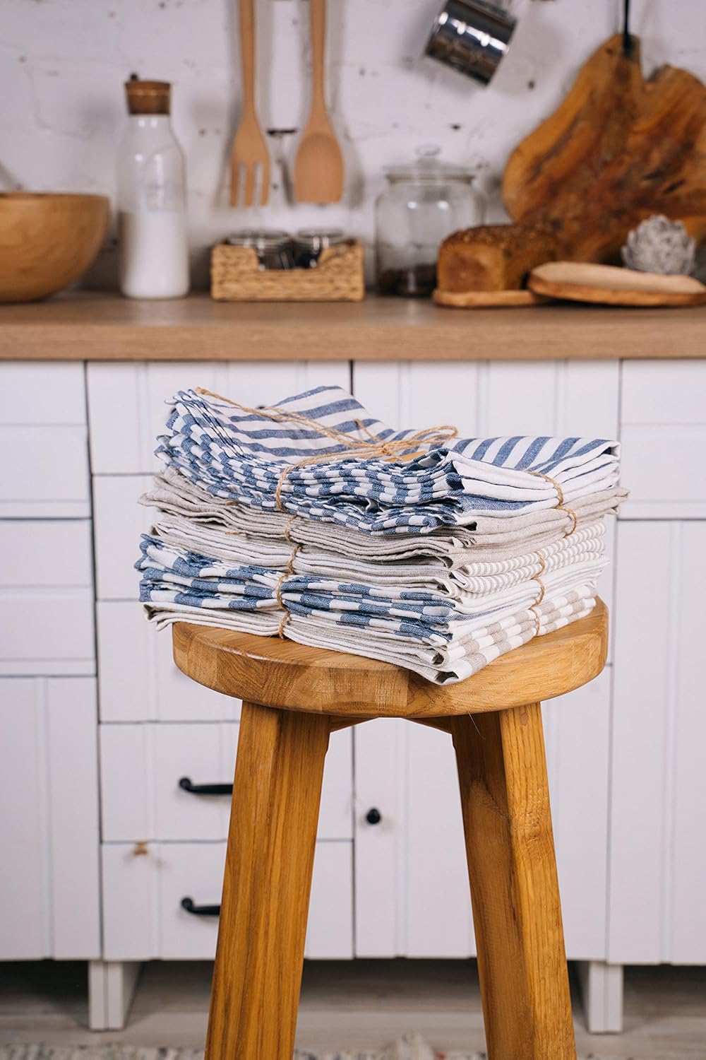 Effortless Drying Flax Tea Towels