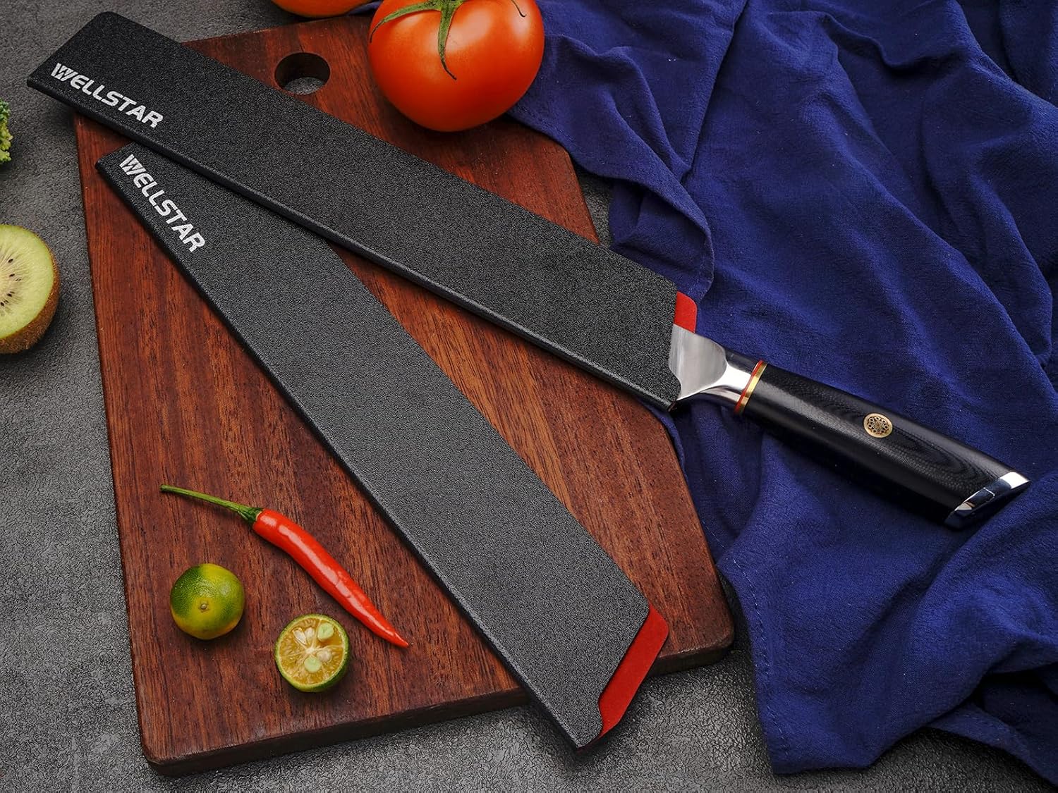 WELLSTAR 2-Piece Knife Edge Guards Set Durable Kitchen Tool Protection