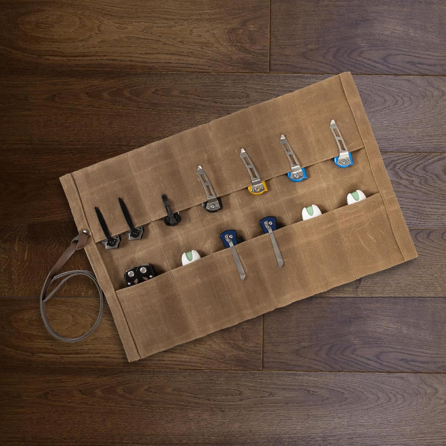 12 Slot Minimalist Folding Knife Holder