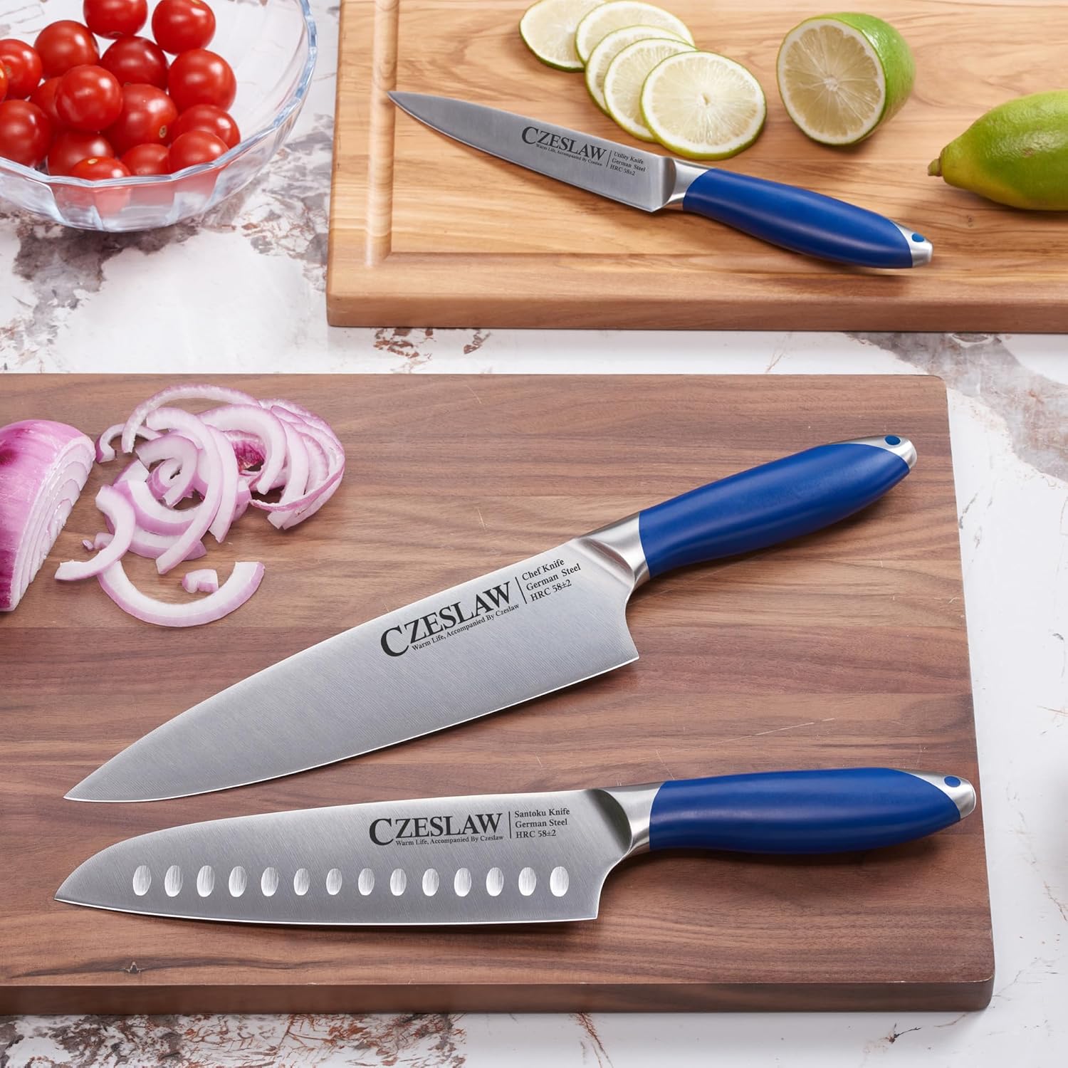 Sharp 3-Piece Chef Knives Set