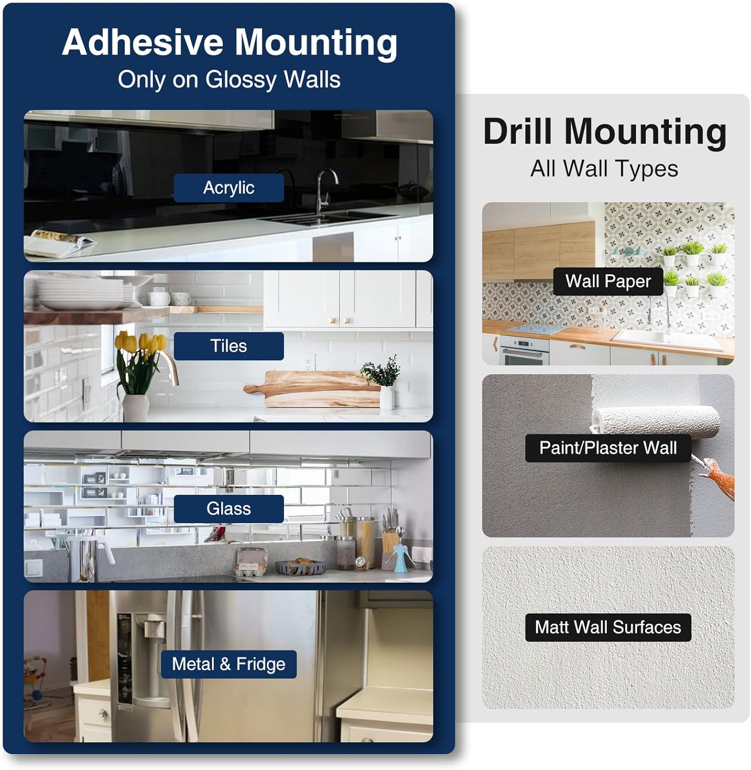 Strong Magnetic Knife Holder for Walls Gourmetop - Durable Easy to Install